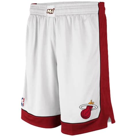 adidas miami heat youth replica shorts - white|miami heat youth apparel.